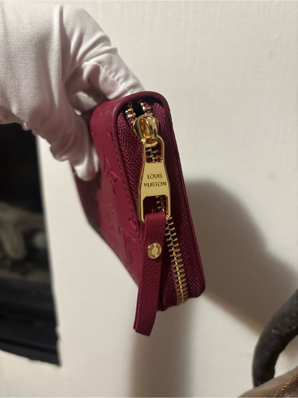 Louis Vuitton Burgundy Monogram long Zippy Wallet - Picture 4 of 7